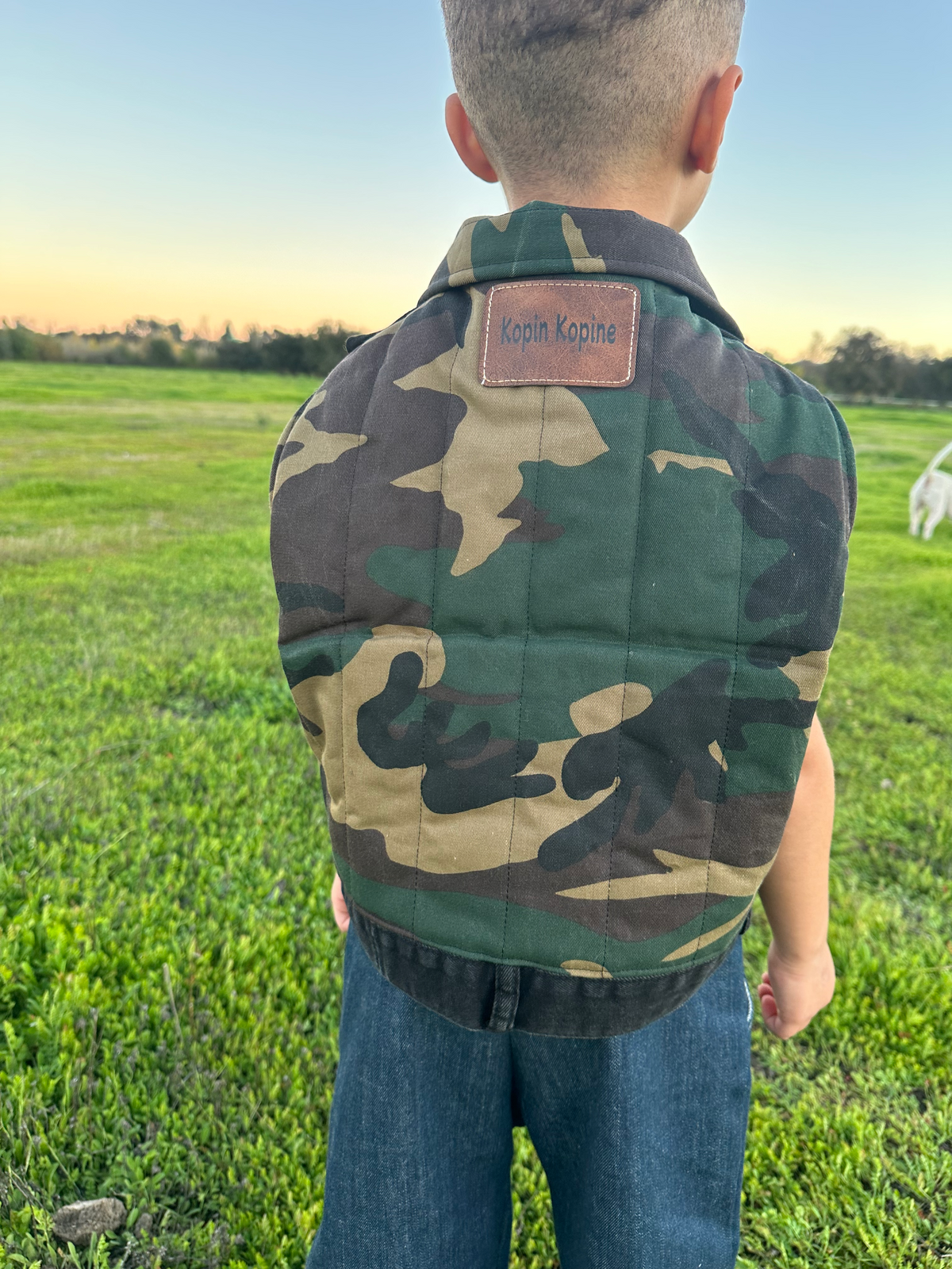 Classic camouflage denim Jacket